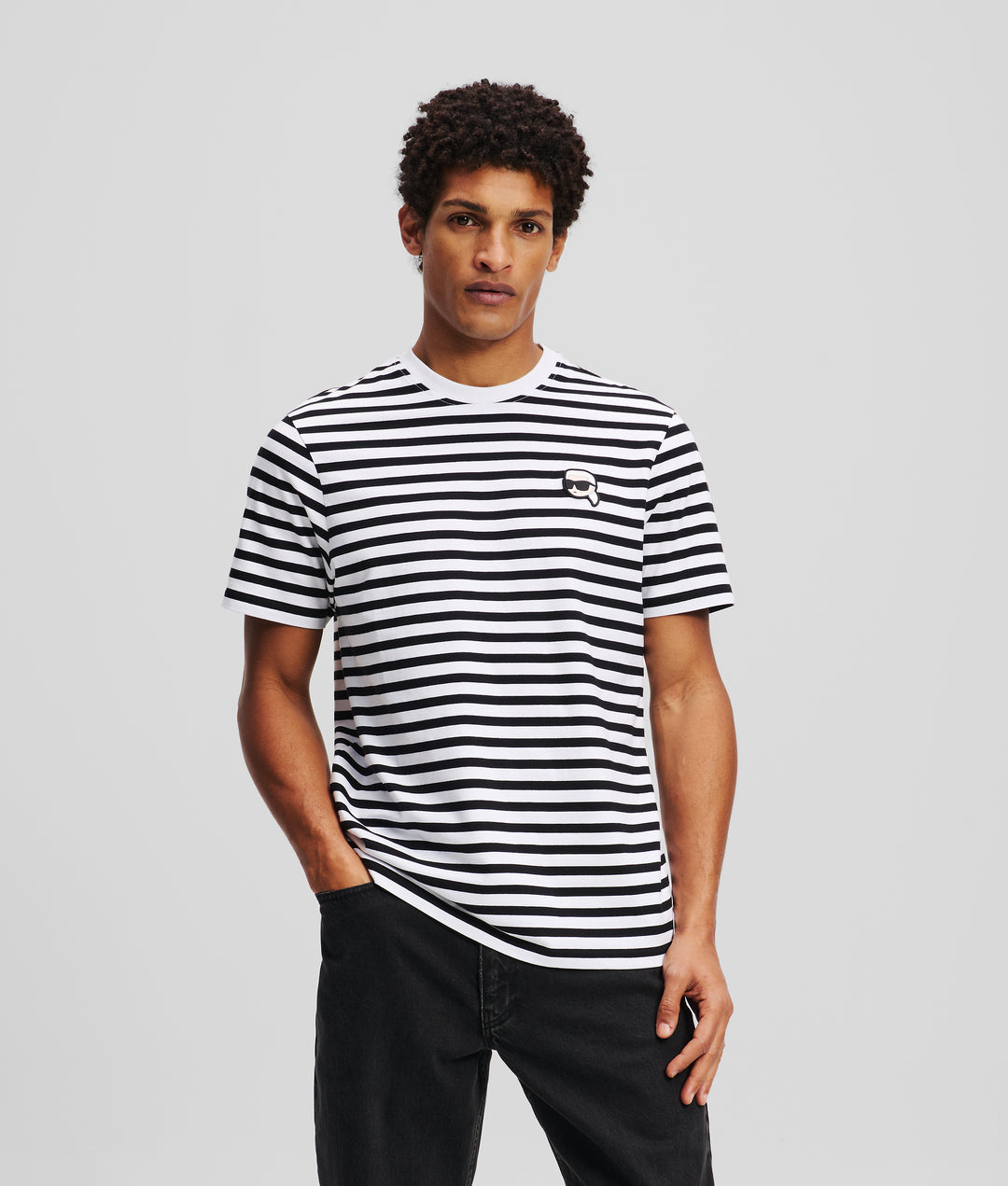 IKON STRIPED T-SHIRT