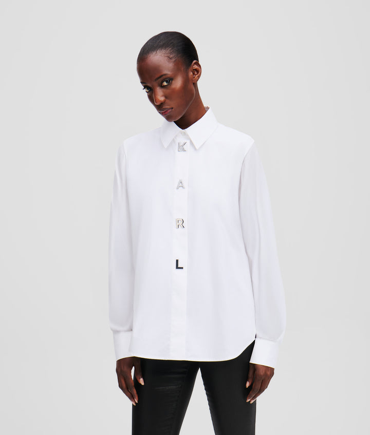 KARL SNAP POPLIN SHIRT