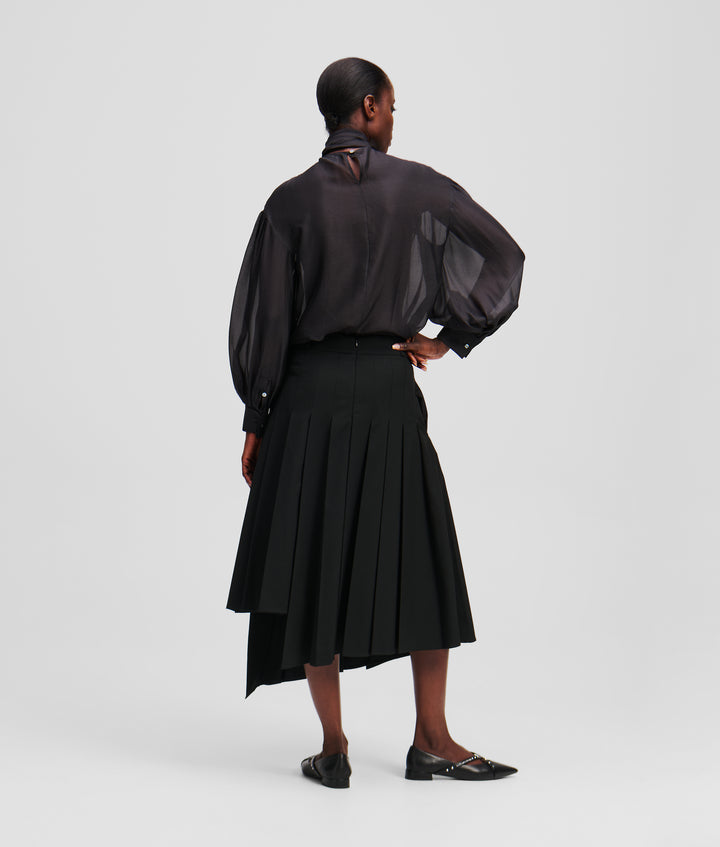 PLEATED WOVEN SKIRT