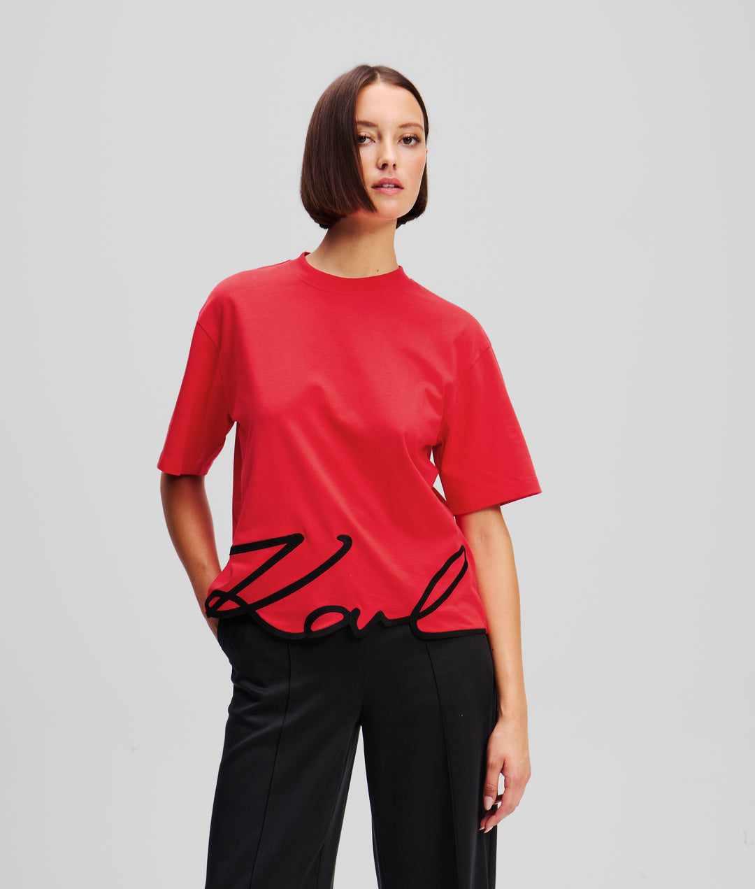 KARL SIGNATURE HEM T-SHIRT