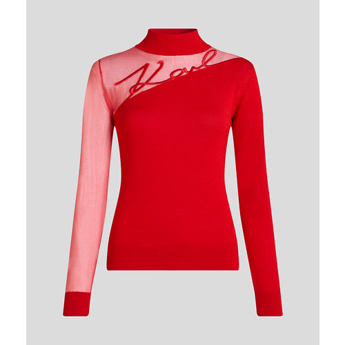 KARL SIGNATURE MOCK NECK