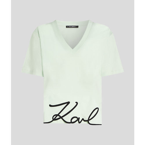 KARL SIGNATURE HEM V-NK TSHIRT