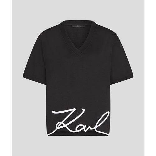 KARL SIGNATURE HEM V-NK TSHIRT