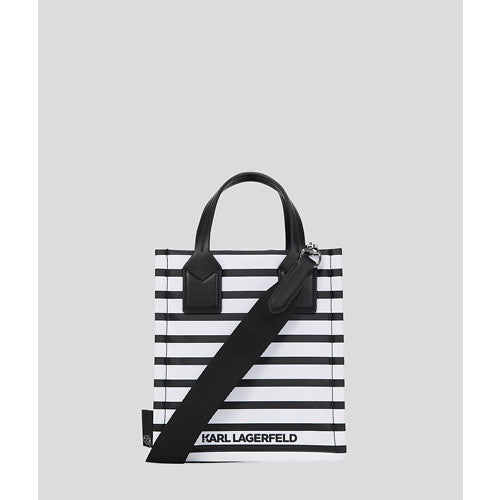 IKON NYLON STRIPES SM SQ TOTE