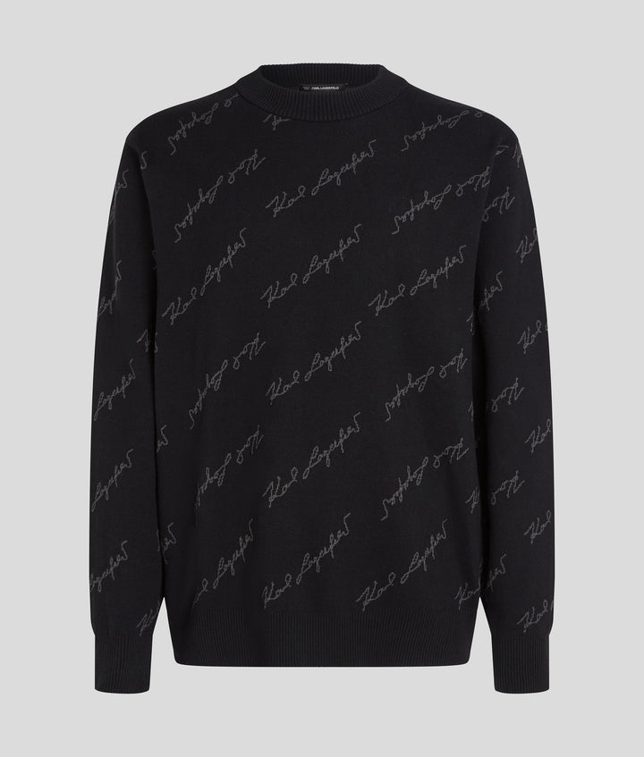 JACQUARD SIGNATURE KNIT