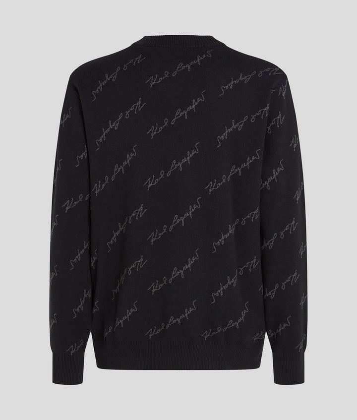 JACQUARD SIGNATURE KNIT