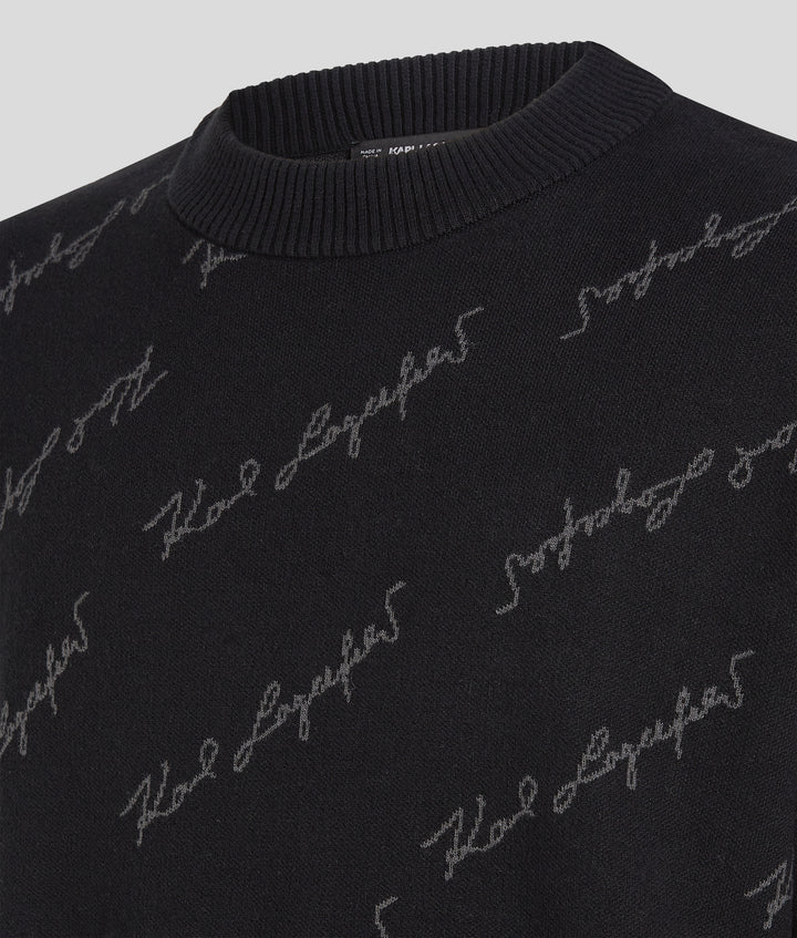 JACQUARD SIGNATURE KNIT