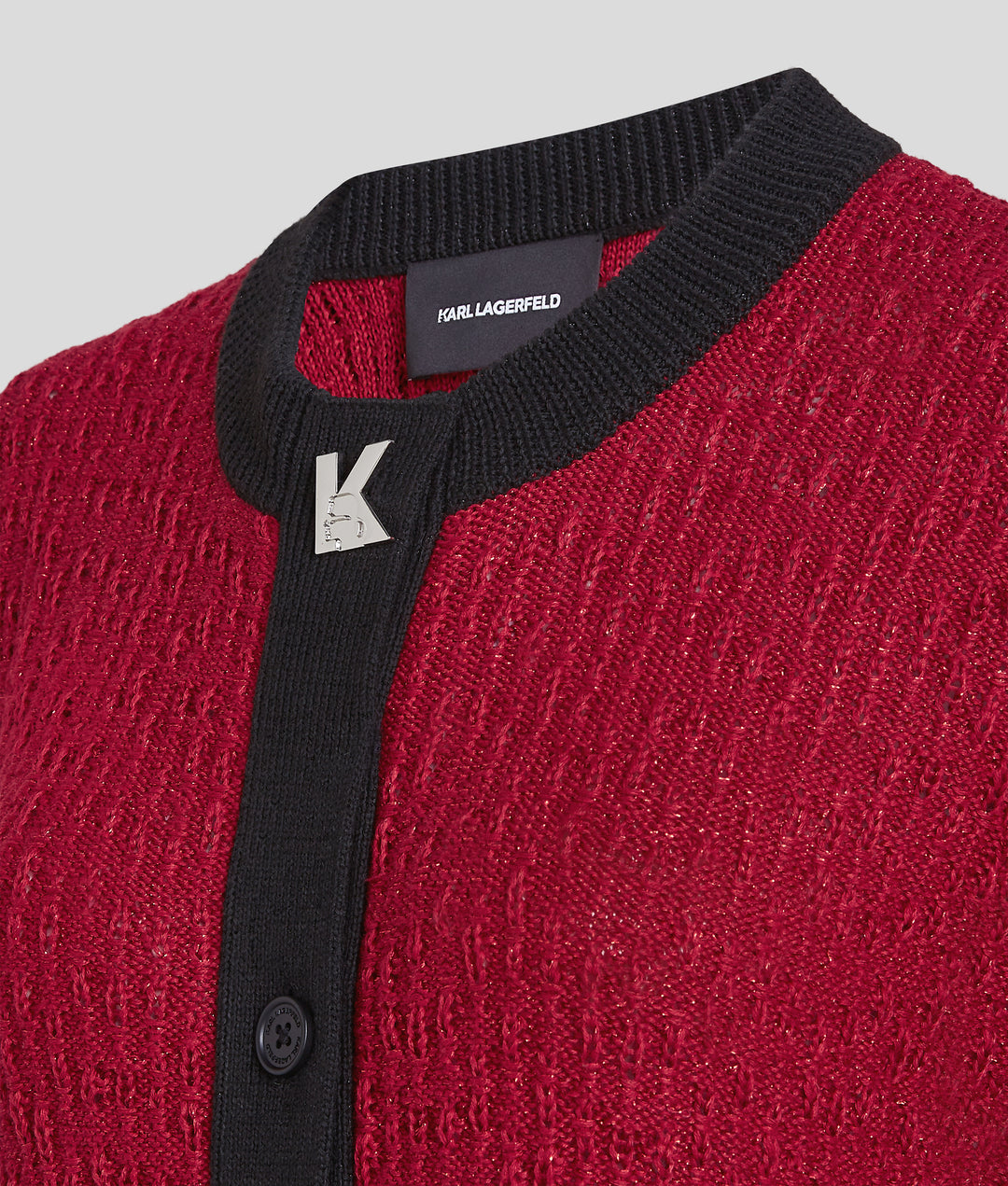 LETTER K KNIT CARDIGAN