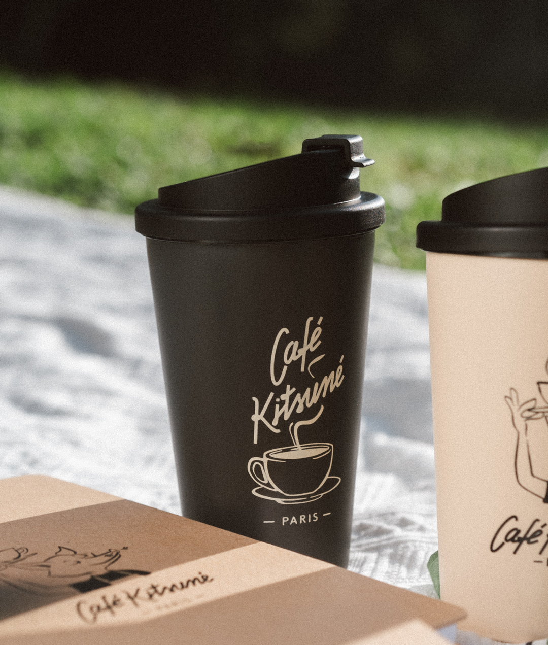 CAFE KITSUNE COFFEE CUP TUMBLR ANTHRACITE-TAILLE UNIQUE