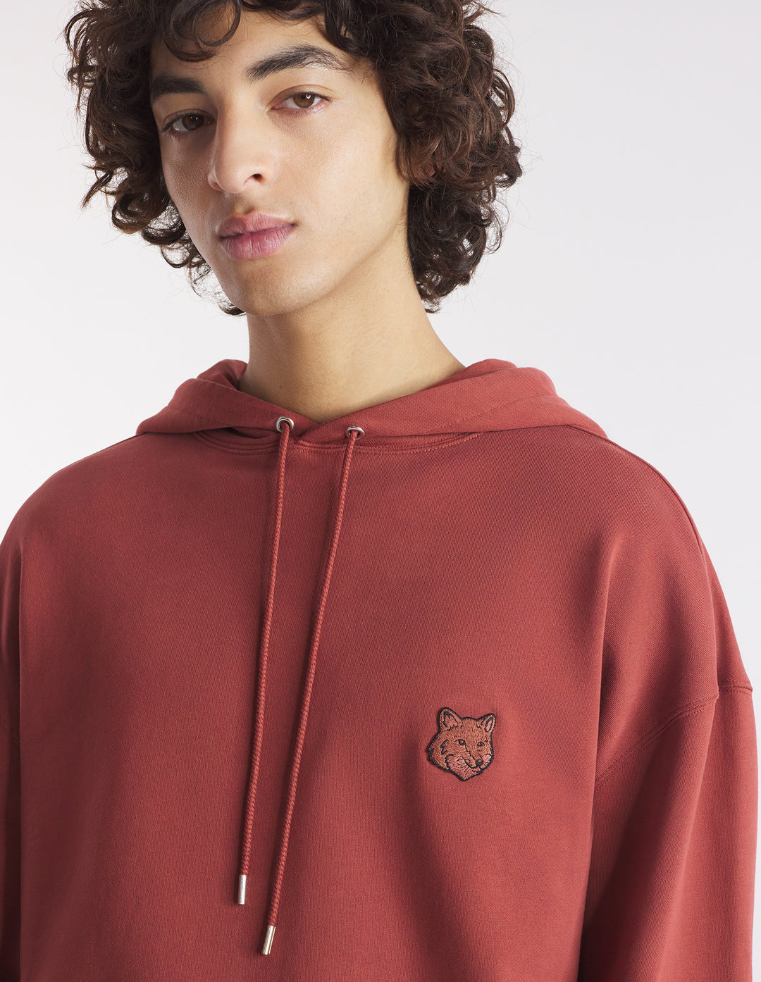 BOLD FOX HEAD PATCH OVERSIZE HOODIE