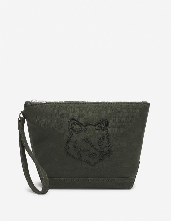 FOX HEAD ZIPPED POUCH