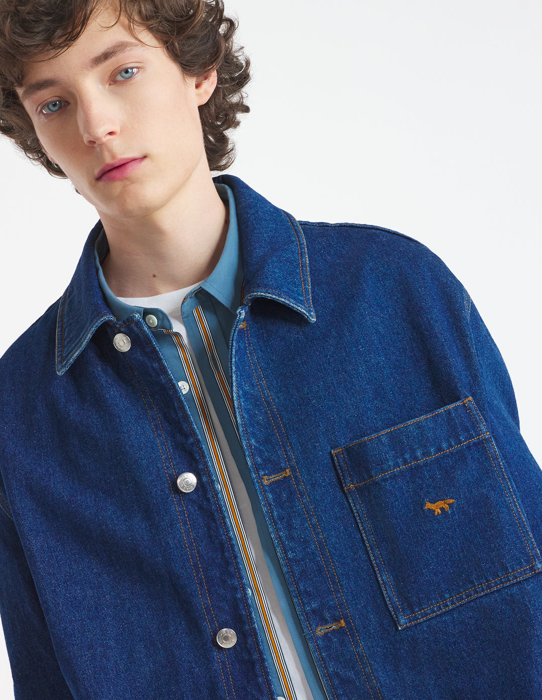 DENIM WORKWEAR JACKET STONE WASHED INDIGO