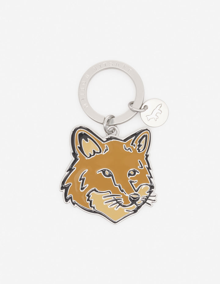 BOLD FOX HEAD KEYRING CHINO BEIGE-TAILLE UNIQUE