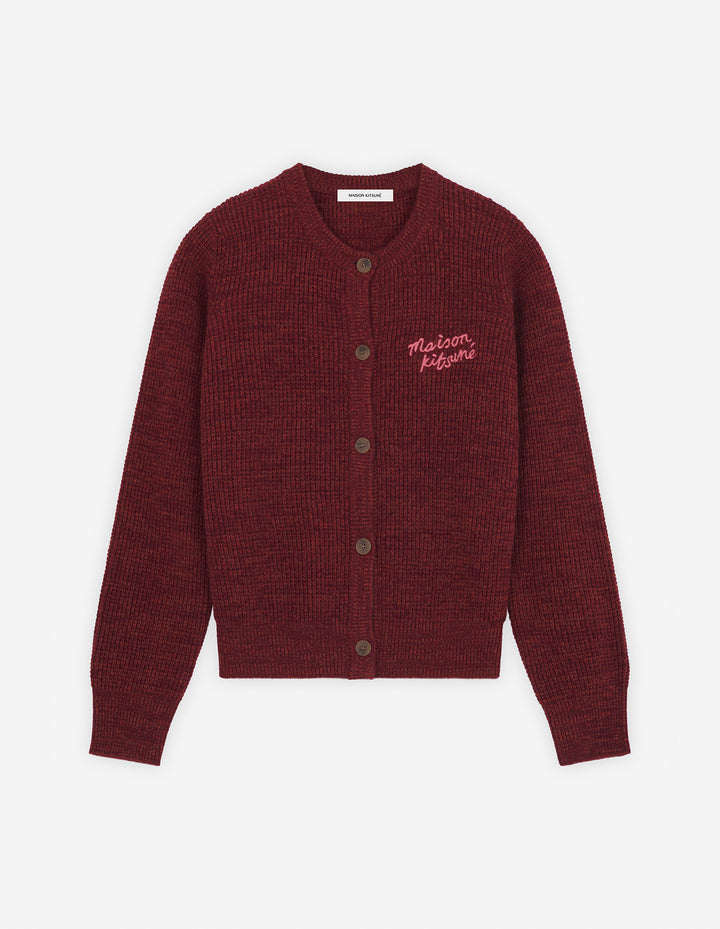 MAISON KITSUNE HANDWRITING COMFORT CARDIGAN