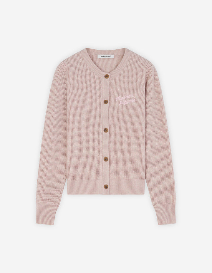 MAISON KITSUNE HANDWRITING COMFORT CARDIGAN