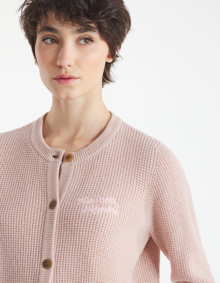 MAISON KITSUNE HANDWRITING COMFORT CARDIGAN