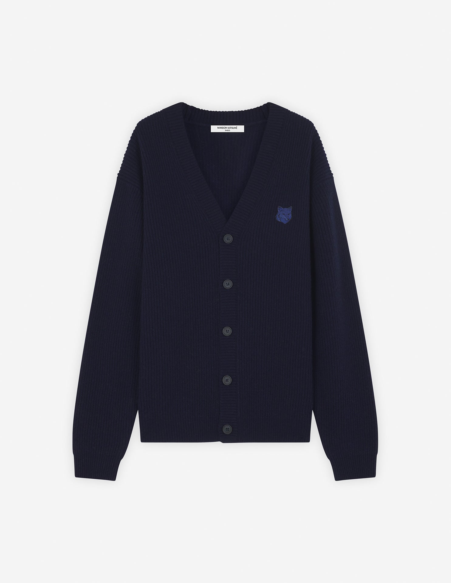 Maison kitsune fox head cardigan best sale