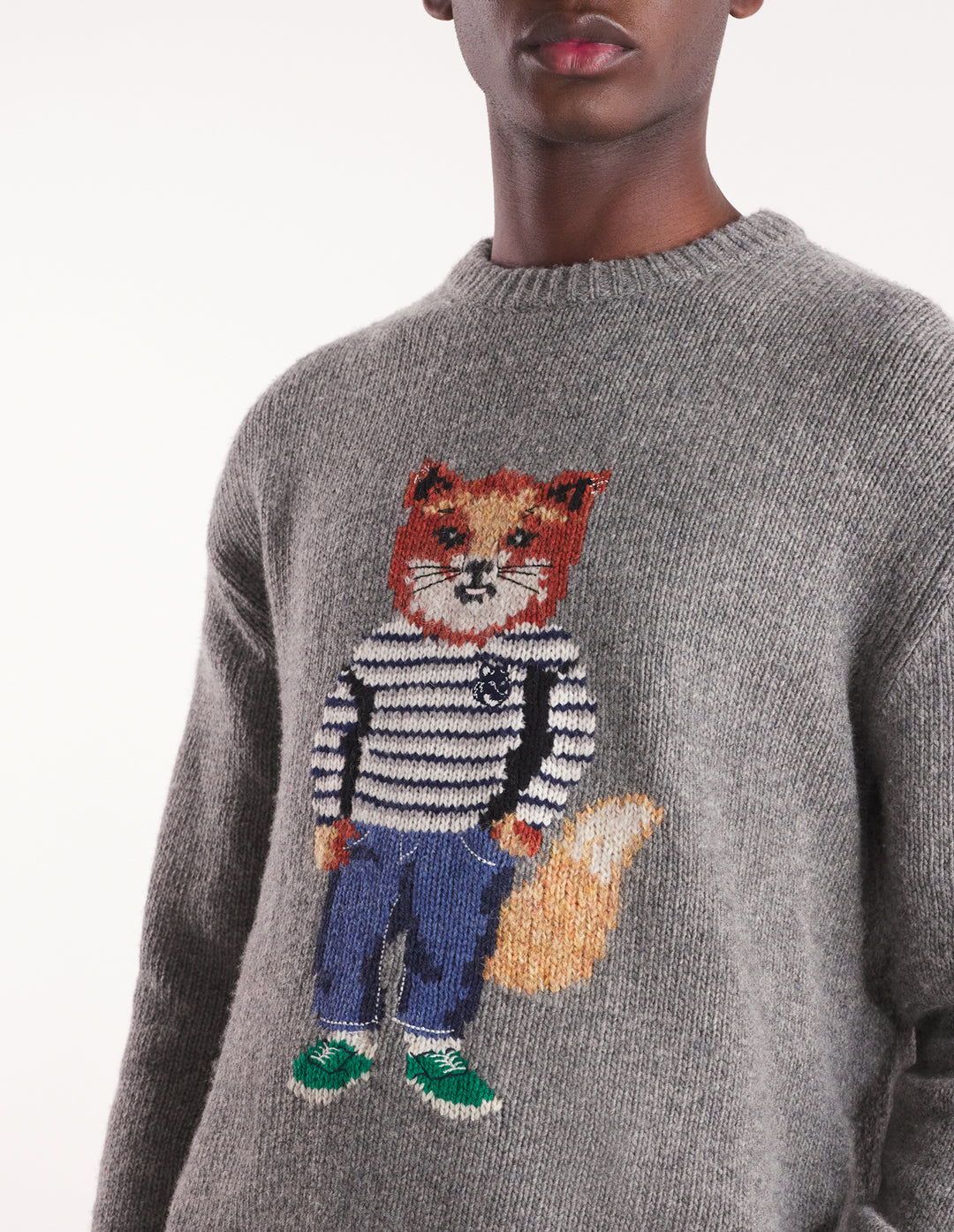 DRESSED FOX INTARSIA JUMPER