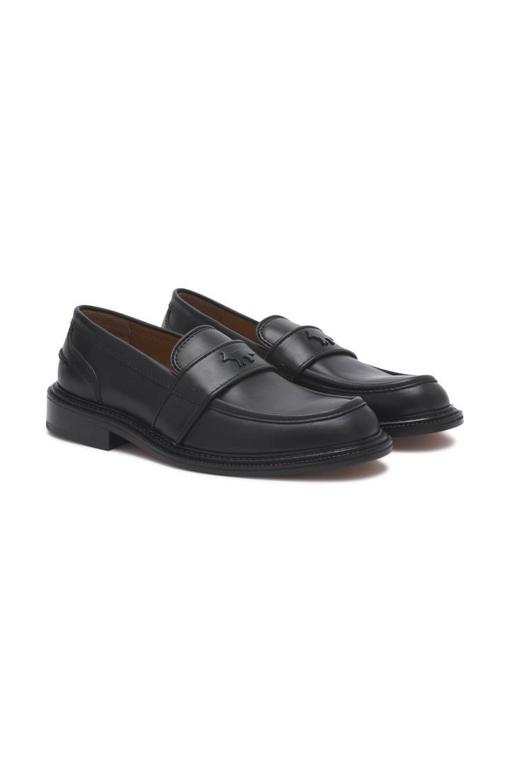 LEATHER LOAFERS BLACK