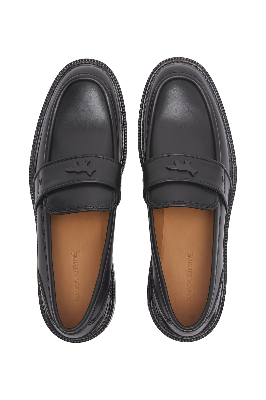 LEATHER LOAFERS BLACK