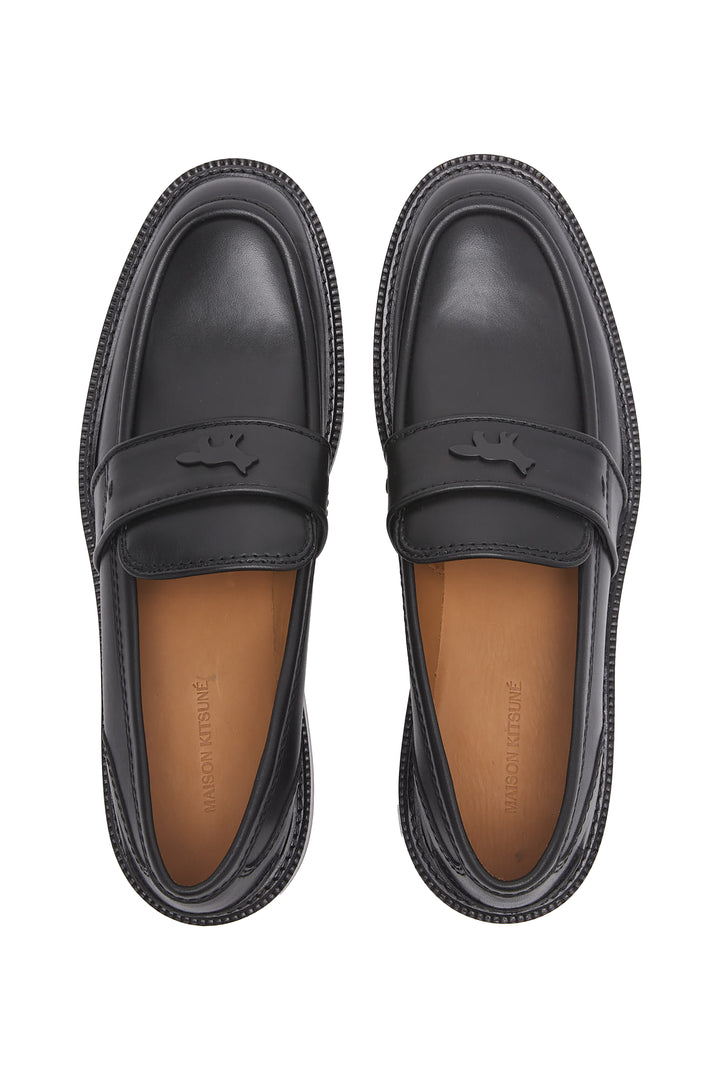 LEATHER LOAFERS BLACK