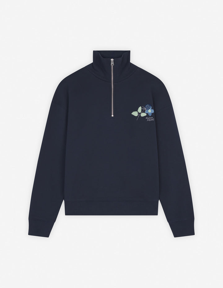 STRAWBERRY LEAF HALF ZIP SWEATSHIRT