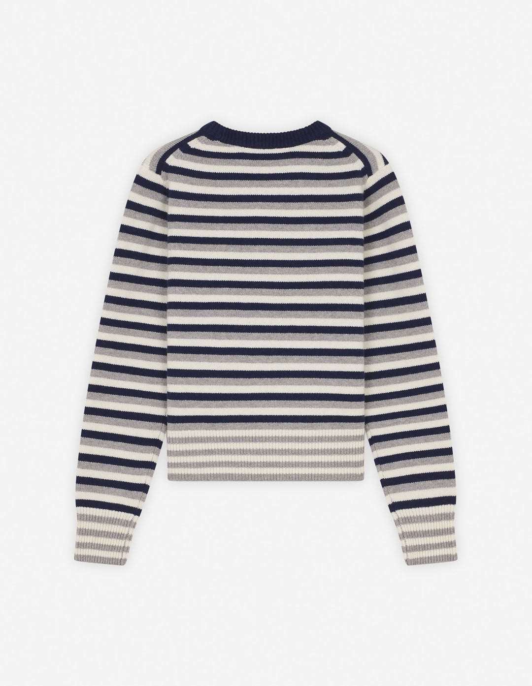 FOX HEAD INTARSIA STRIPED REGULAR JUMPER