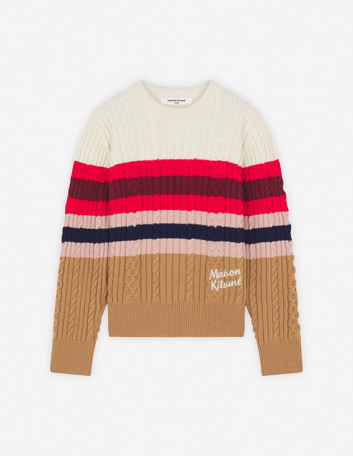 STRIPED CABLE JUMPER