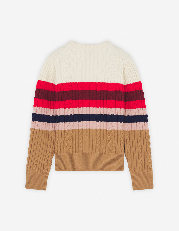 STRIPED CABLE JUMPER