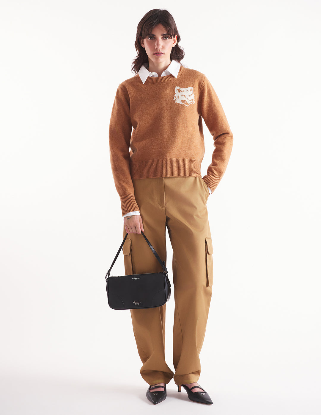 FOX HEAD INTARSIA REGULAR JUMPER