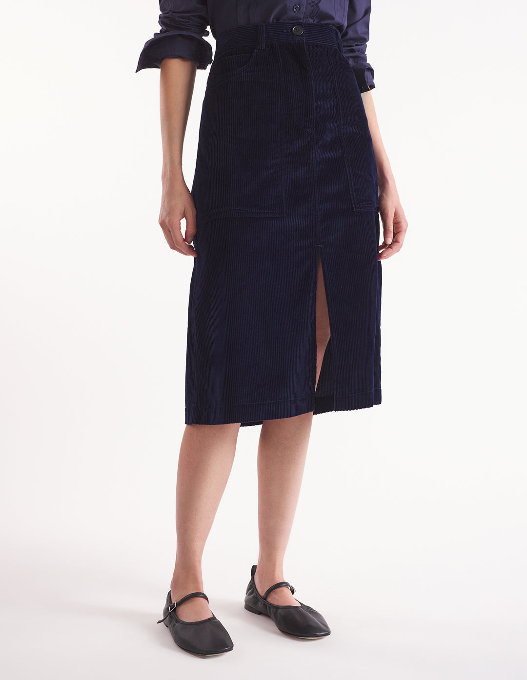 SLIT WORKWEAR SKIRT