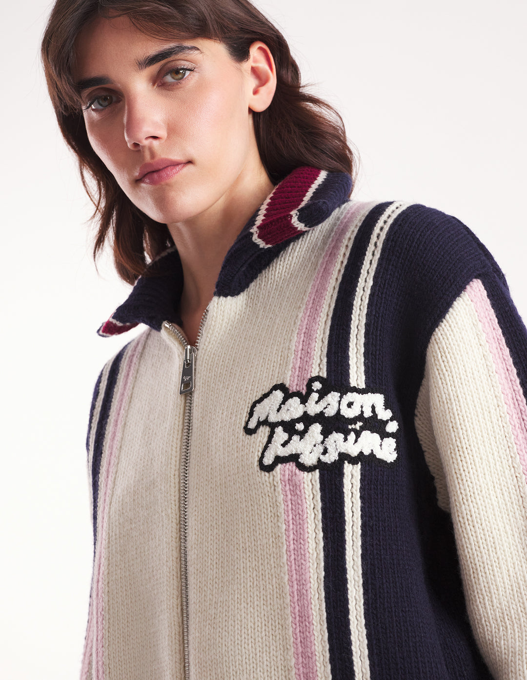 KNITTED COLLEGE BLOUSON