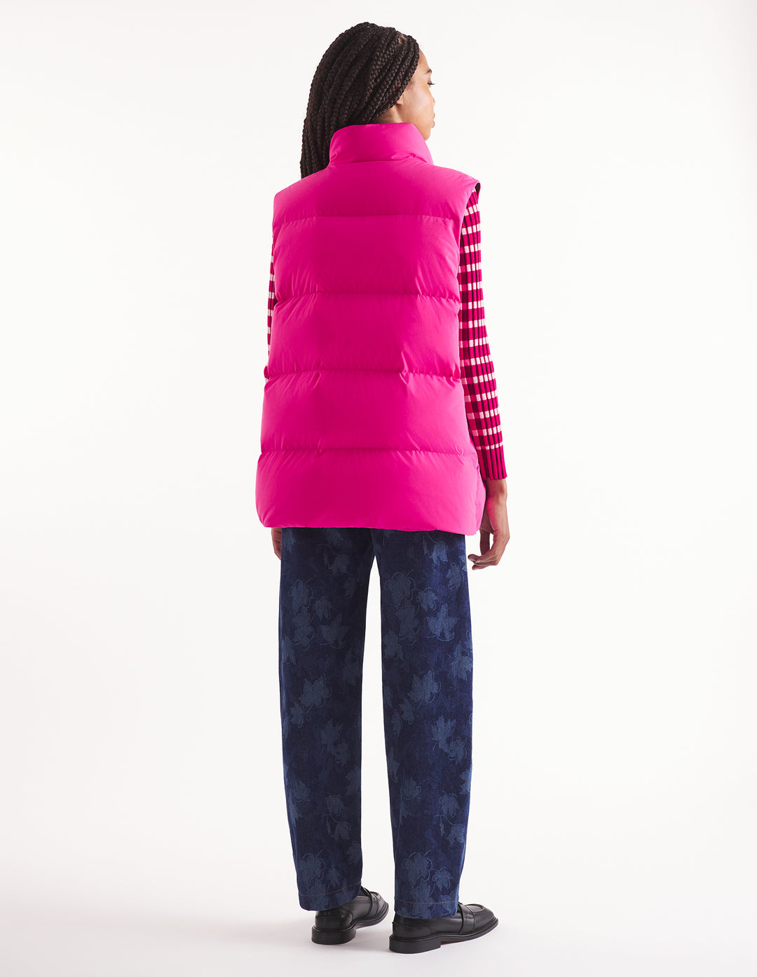 LONG SLEEVELESS PUFFER VEST