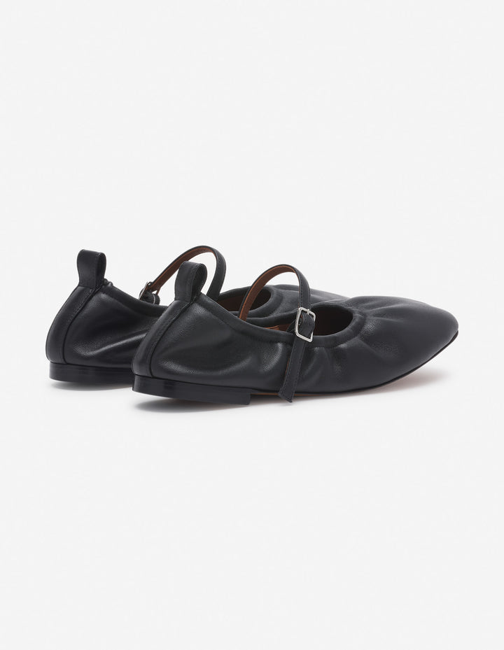 LEATHER FLAT BALLERINA