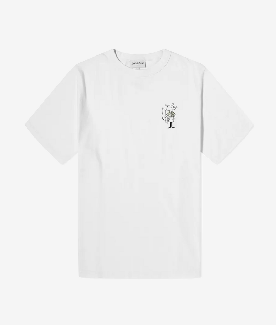 CAFE KITSUNE HAWAIIAN DRESSED FOX RELAX TEE SHIRT