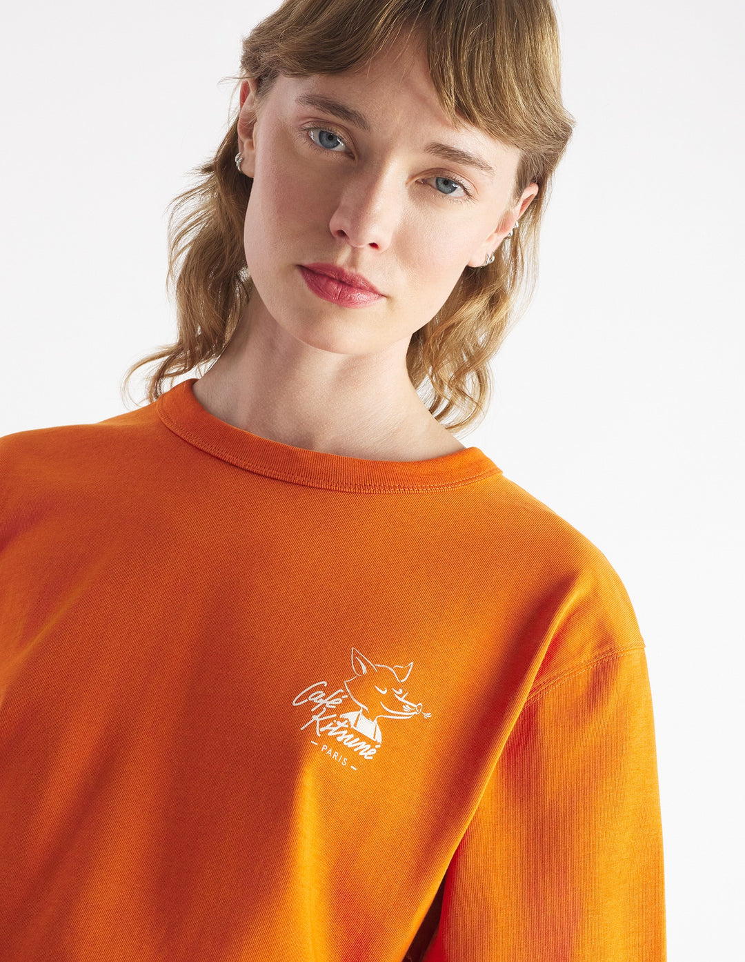 CAFE KITSUNE FOX RELAX TEE-SHIRT MAPLE SYRUP