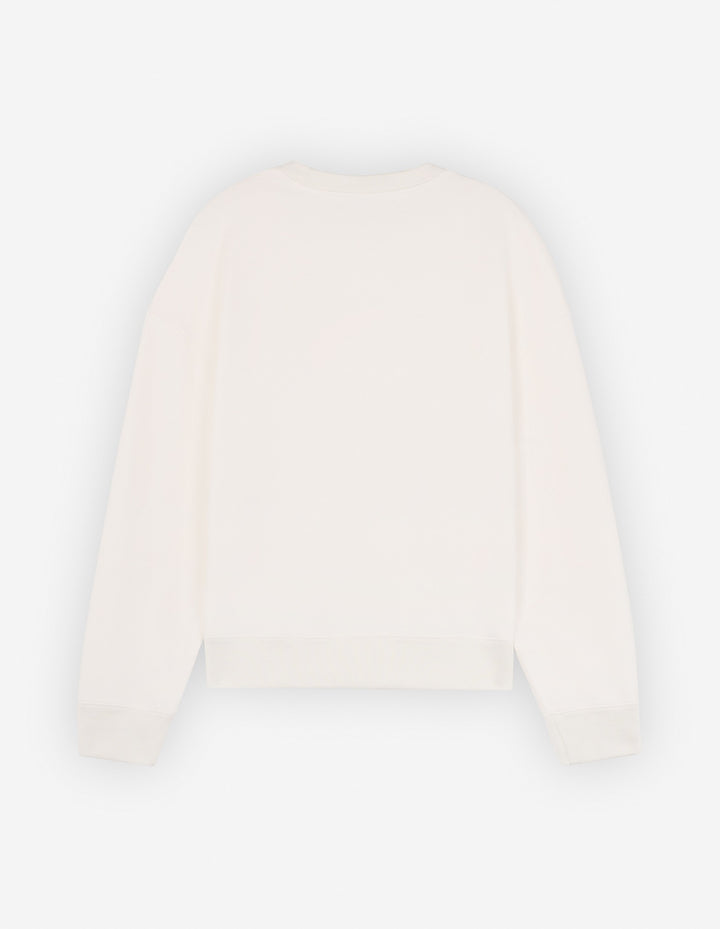 CAFÉ KITSUNÉ FOX RELAXED SWEATSHIRT TAPIOCA