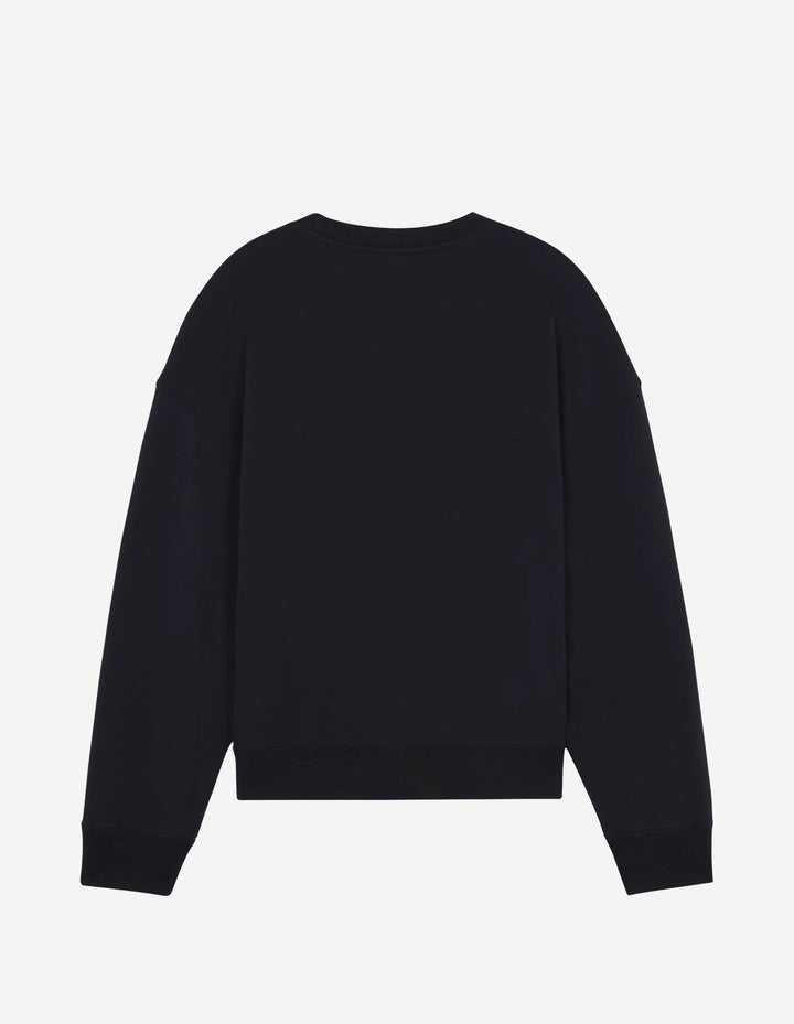 CAFÉ KITSUNÉ COFFEE CUP RELAXED SWEATSHIRT BLACK