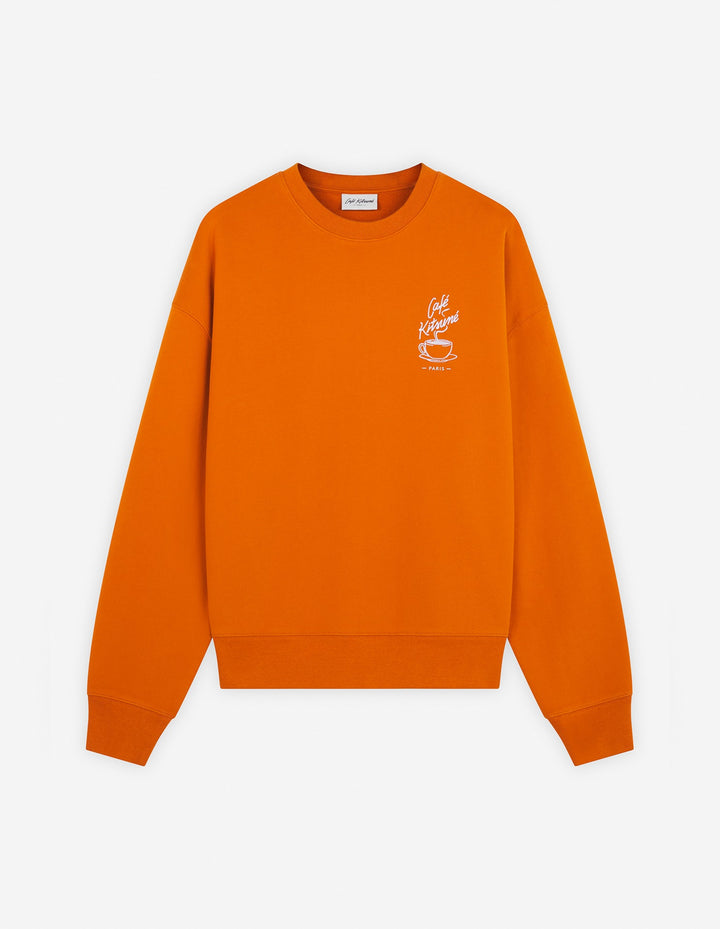 CAFÉ KITSUNÉ COFFEE CUP RELAXED SWEATSHIRT MAPLE SYRUP