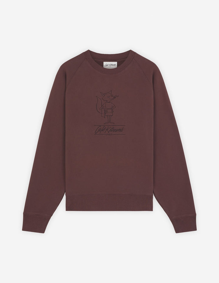 BARISTA FOX OVERSIZED RAGLAN SWEATSHIRT AMERICANO