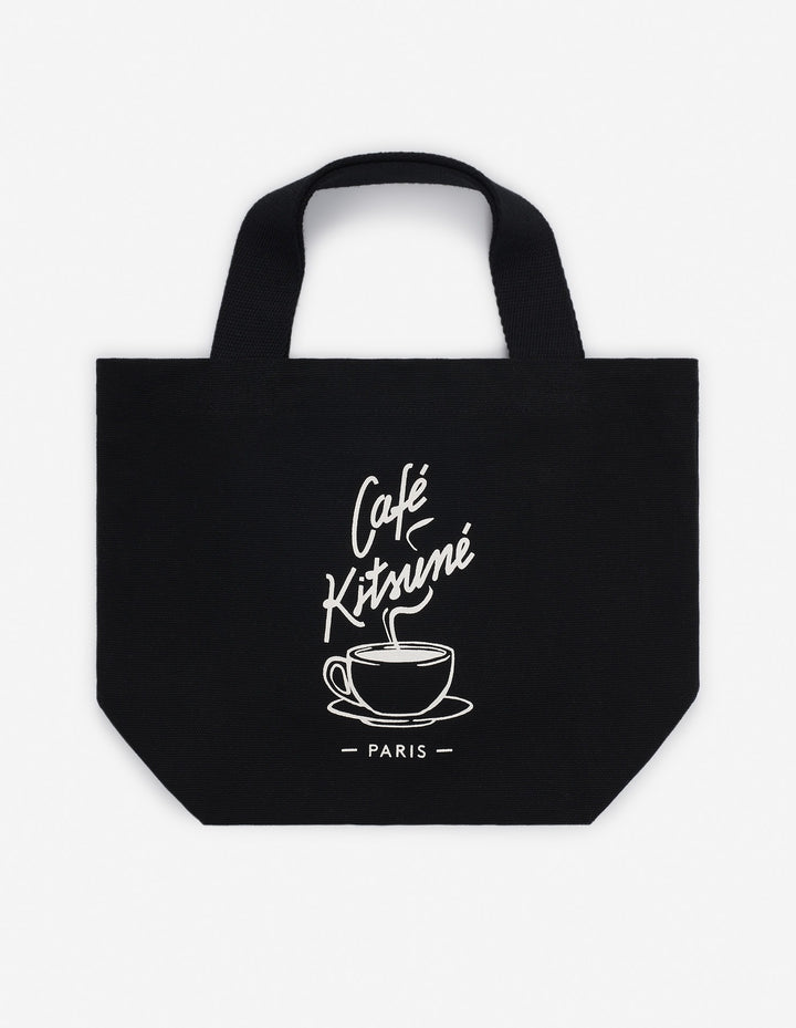 CAFÉ KITSUNÉ COFFEE CUP MINI TOTE BAG BLACK