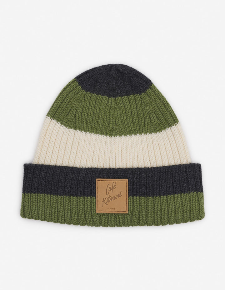 CAFÉ KITSUNÉ STRIPED BEANIE