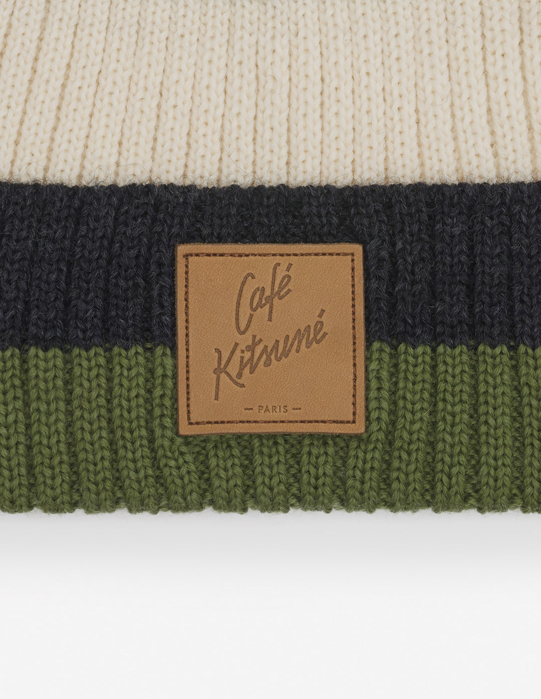 CAFÉ KITSUNÉ STRIPED BEANIE