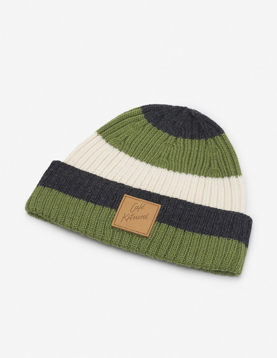 CAFÉ KITSUNÉ STRIPED BEANIE