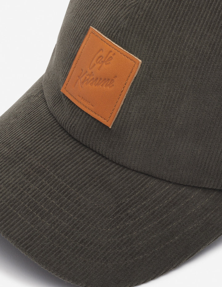 CAFÉ KITSUNÉ CORDUROY 6P CAP SENCHA GREEN