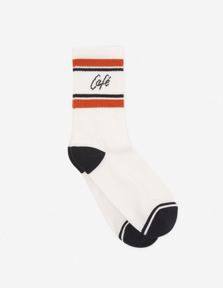 CAFÉ KITSUNÉ SPORTY SOCKS TAPIOCA/MAPLE SYRUP