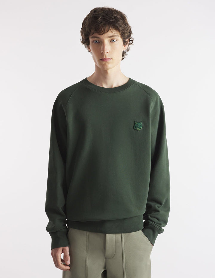 BOLD FOX HEAD PATCH OVERSIZE SWEATSHIRT