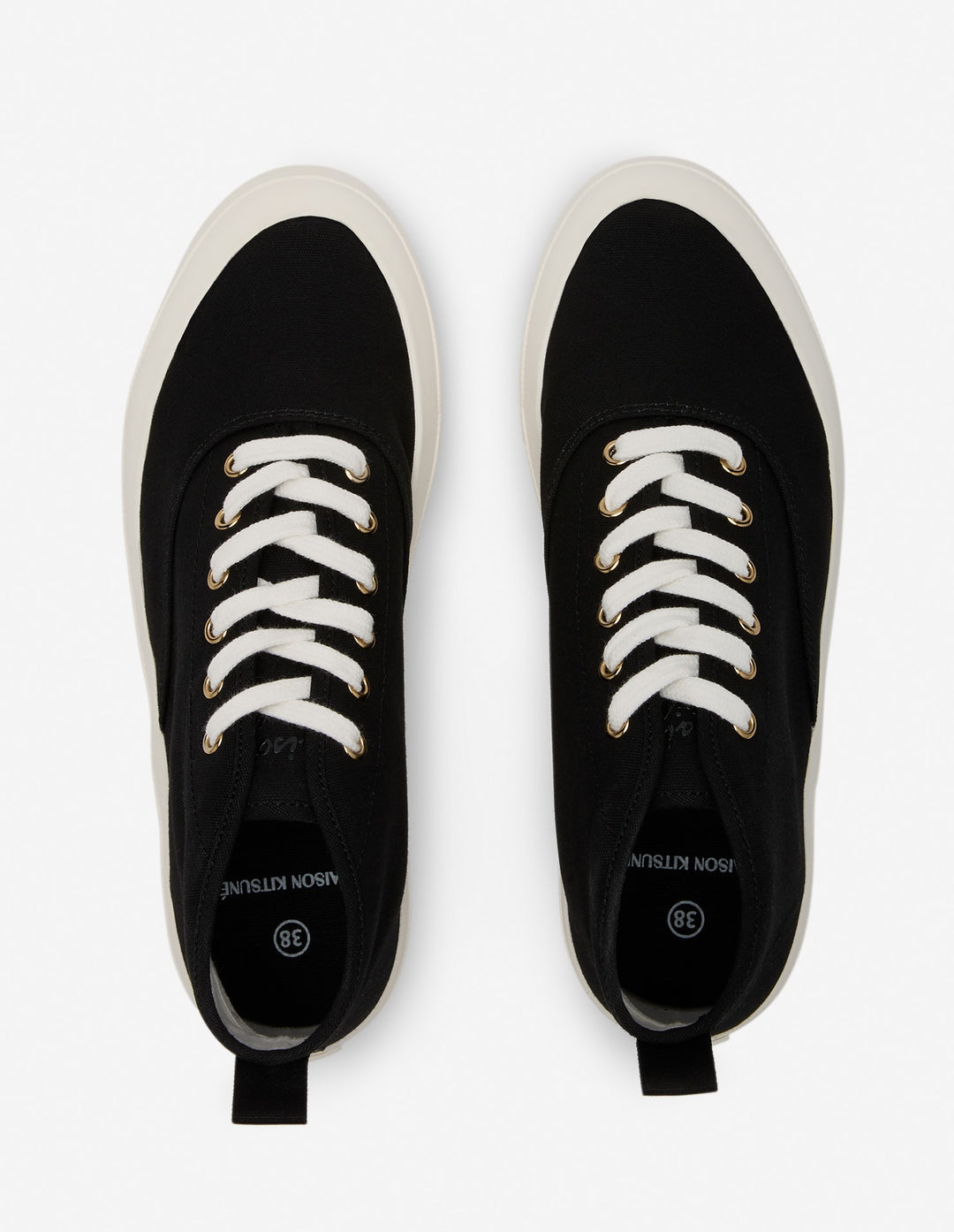 HIGH TOP CANVAS LACE-UP SNEAKERS