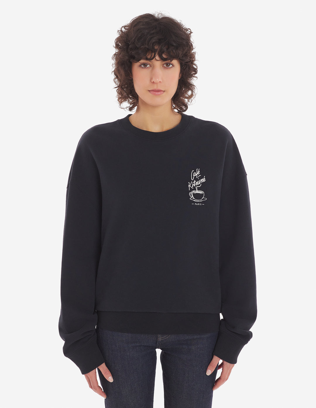 CAFE KITSUNE COFFEE CUP RELAX SWEATSHIRT