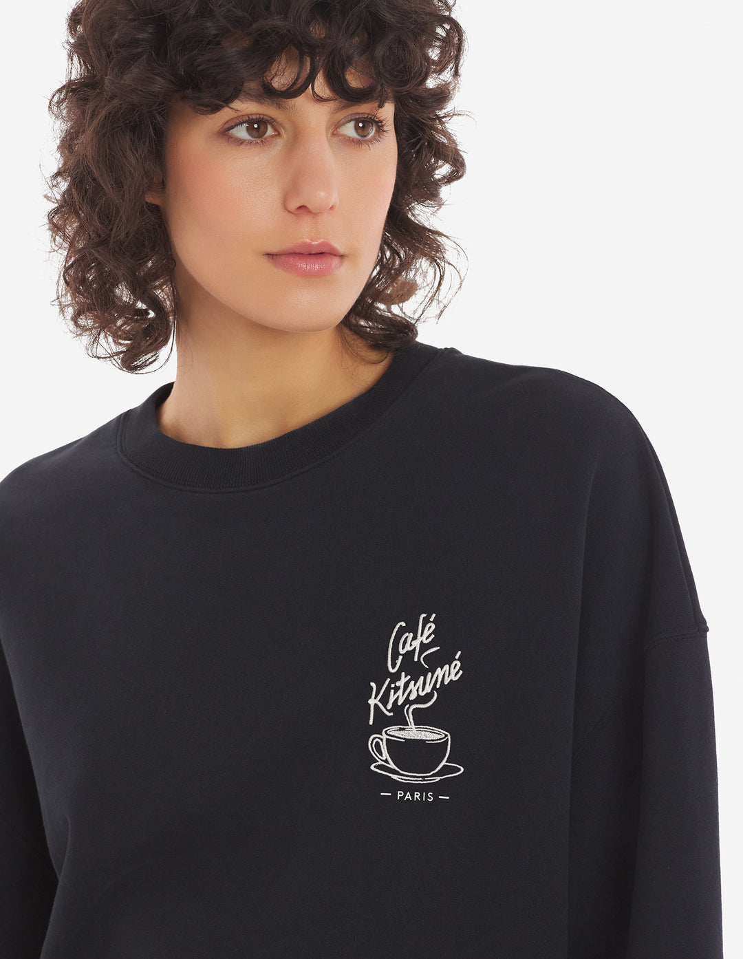 CAFE KITSUNE COFFEE CUP RELAX SWEATSHIRT